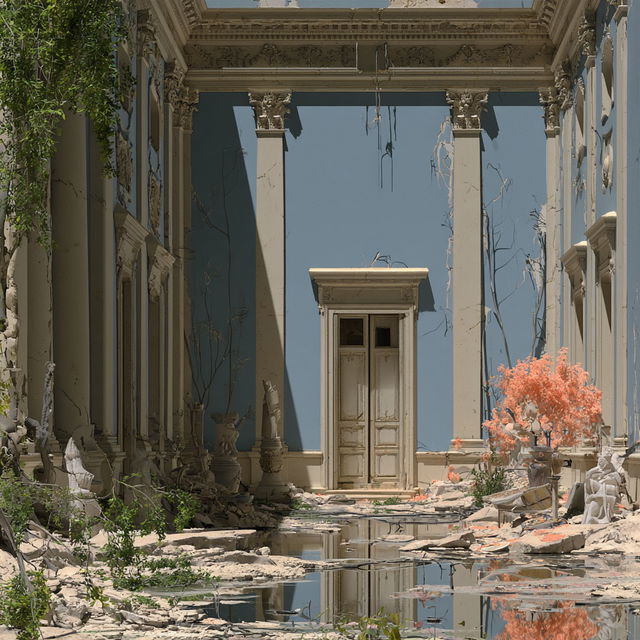 Ruinstucco style, Midjourney V8.2, render 2 of 4