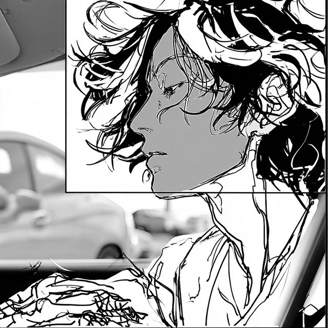 Inkshoujo style, Midjourney V8.2, render 1 of 4