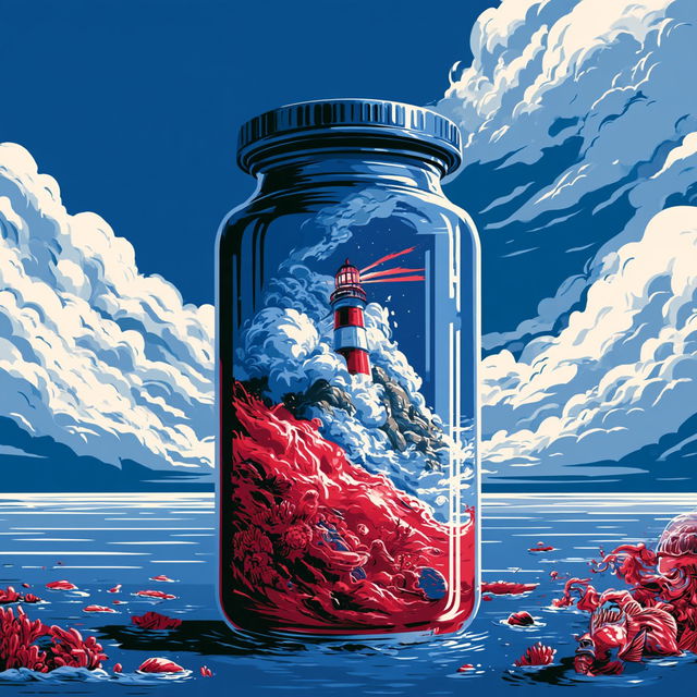 Chromatic Actionist Print style, Midjourney V8.2, render 3 of 4