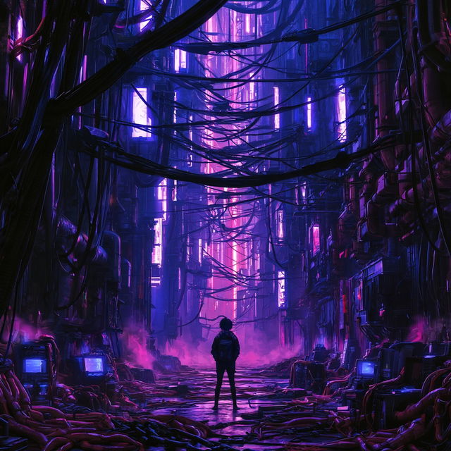 Cablecloak Futurism style, Midjourney V8.2, render 4 of 4