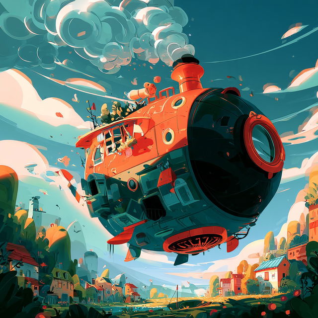 Tealflare Storycraft style, Midjourney V8.2, render 2 of 4