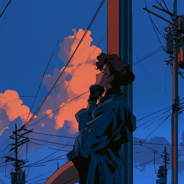 Sunset Track Anime style, Midjourney V8.2, render 3 of 4