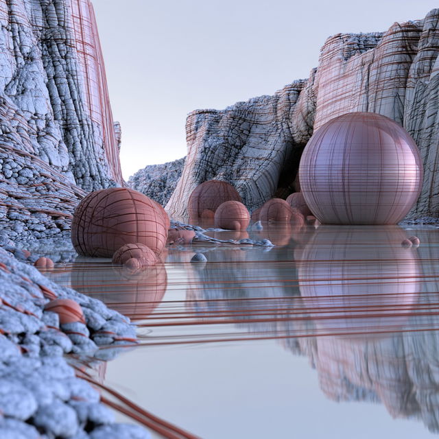 Contourflow style, Midjourney V8.2, render 1 of 4