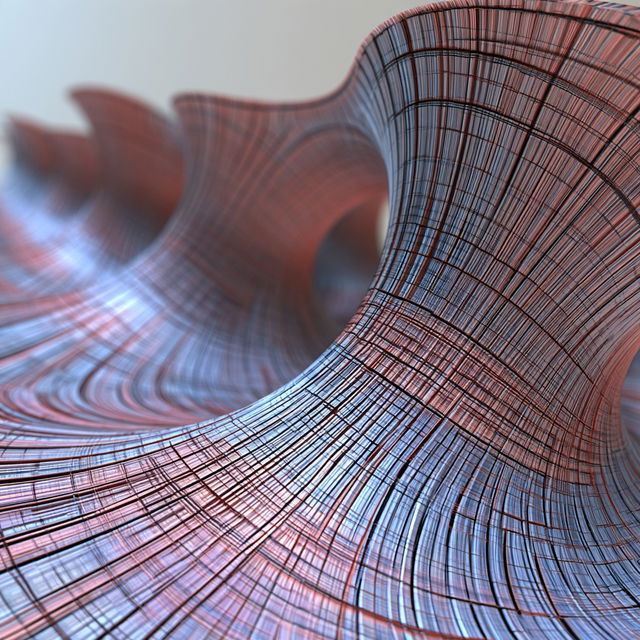 Contourflow style, Midjourney V8.2, render 4 of 4