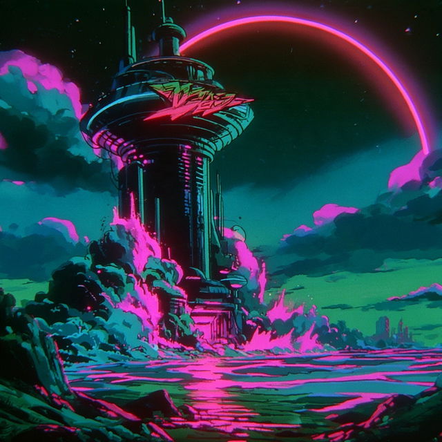 Neon Torrent style, Midjourney V8.2, render 4 of 4