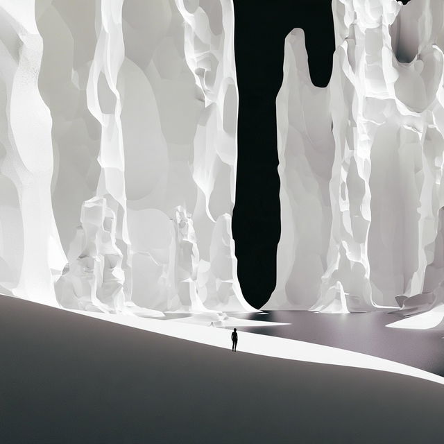 Monolithome style, Midjourney V8.2, render 1 of 4