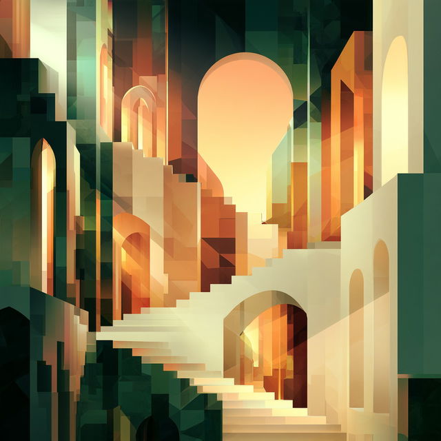 Agate Horizon style, Midjourney V8.2, render 3 of 4