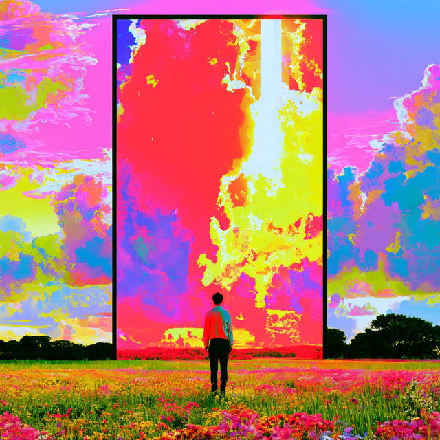 Electric Ink Garden style, Midjourney V8.2, render 1 of 4