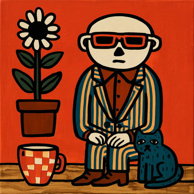 Iconoclay style, Midjourney V8.2, render 3 of 4