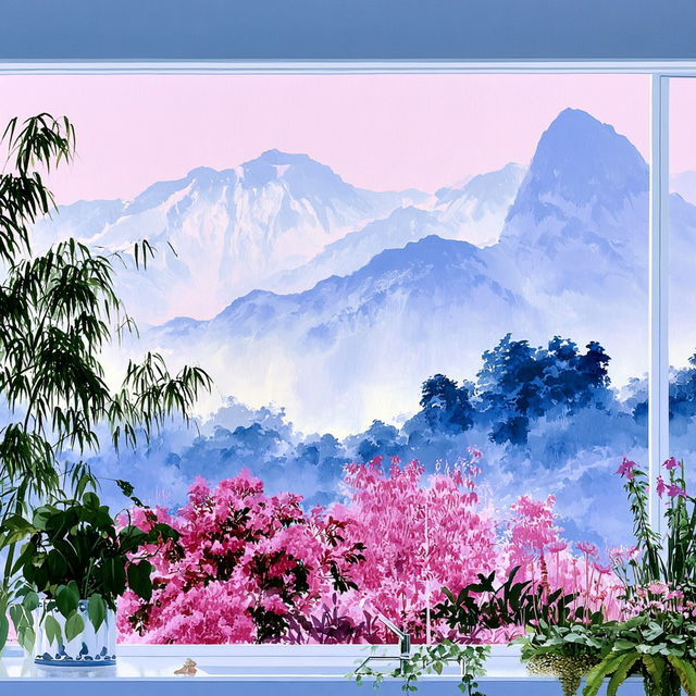 Chromabloom style, Midjourney V8.2, render 3 of 4