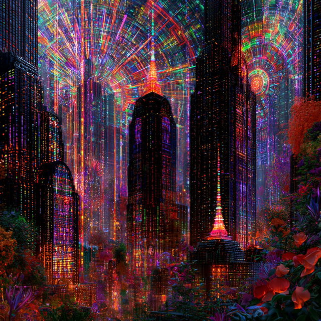 Radial Circuitry style, Midjourney V8.2, render 3 of 4