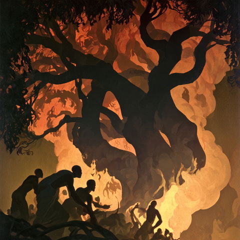 Aaron Douglas style (Painters), Midjourney V8.2