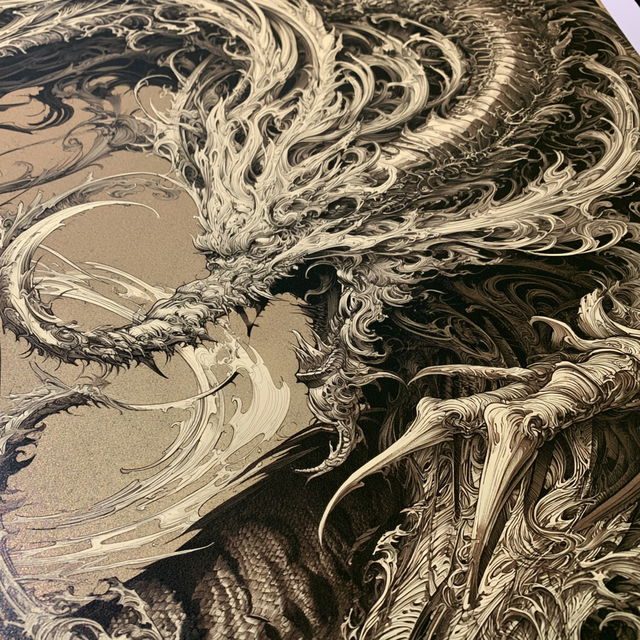Aaron Horkey style, Midjourney V8.2, render 2 of 4