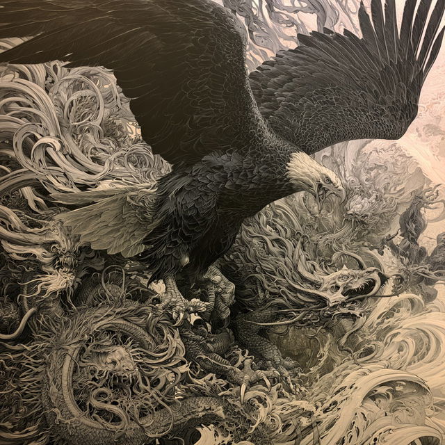 Aaron Horkey style, Midjourney V8.2, render 3 of 4