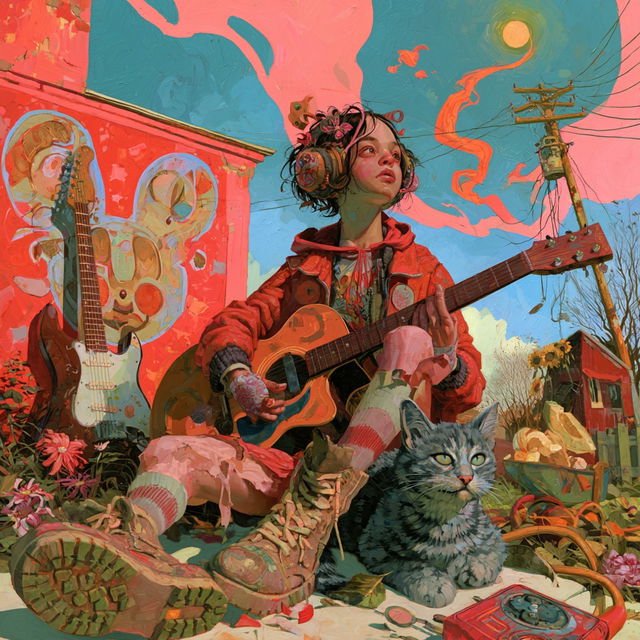 Aaron Jasinski style, Midjourney V8.2, render 2 of 4