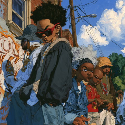 Aaron McGruder style (Illustrators), Midjourney V8.2