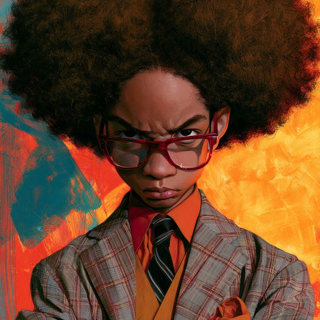 Aaron McGruder style, Midjourney V8.2, render 4 of 4