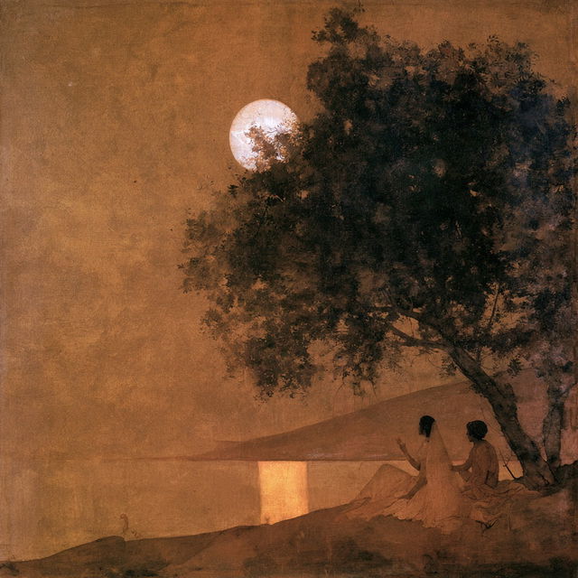 Abanindranath Tagore style, Midjourney V8.2, render 3 of 4