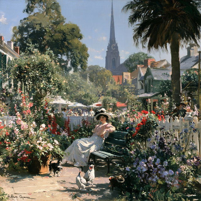 Abbott Fuller Graves style, Midjourney V8.2, render 1 of 4