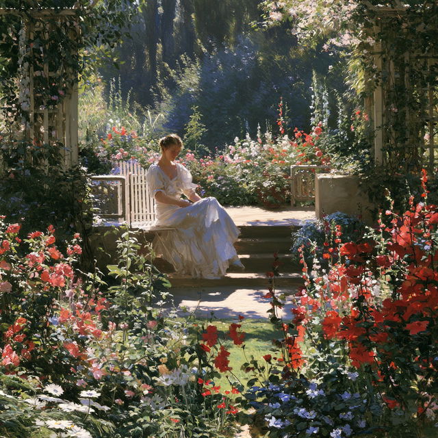 Abbott Fuller Graves style, Midjourney V8.2, render 4 of 4