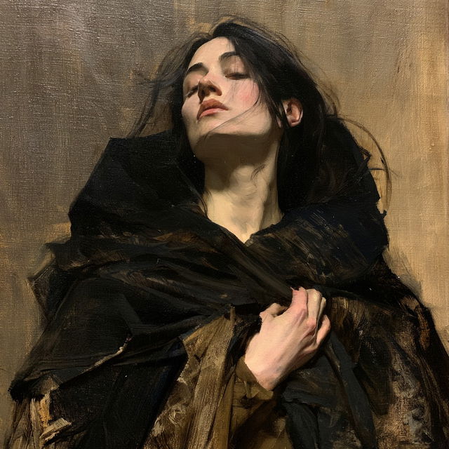 Abbott Handerson Thayer style, Midjourney V8.2, render 3 of 4