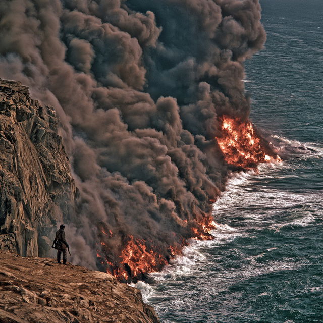 Pyrotecture style, Midjourney V8.2, render 1 of 4