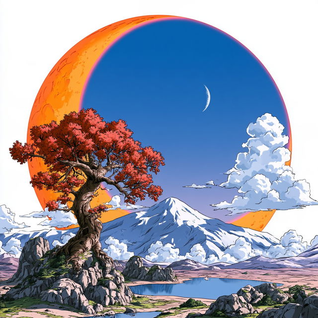 Azure Shoka style, Midjourney V8.2, render 3 of 4