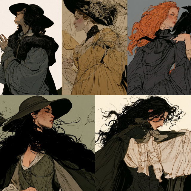 Abigail Larson style, Midjourney V8.2, render 2 of 4