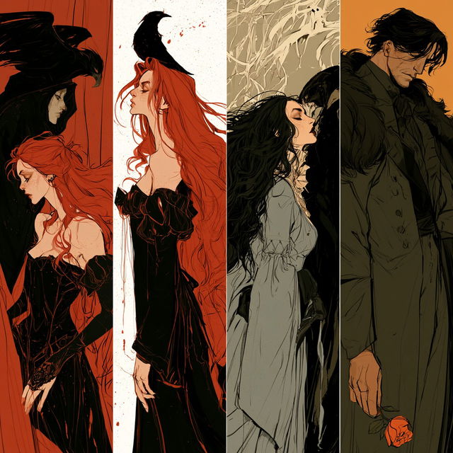 Abigail Larson style, Midjourney V8.2, render 1 of 4