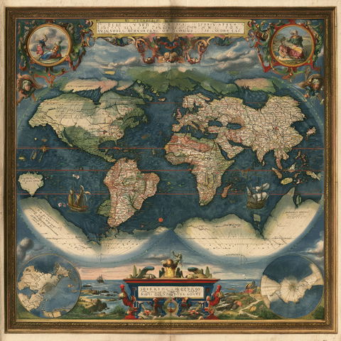 Abraham Ortelius style (Painters), Midjourney V8.2