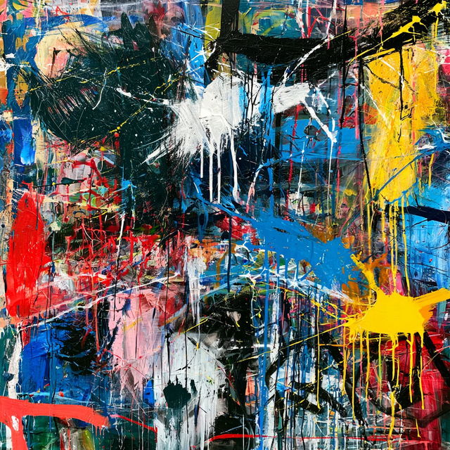 Abstract expressionism style, Midjourney V8.2, render 2 of 4