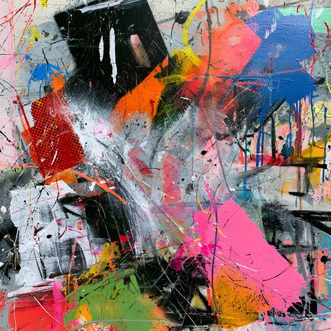 Abstract expressionism style (Genres), Midjourney V8.2