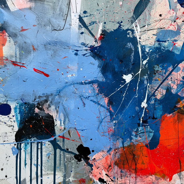 Abstract expressionism style, Midjourney V8.2, render 3 of 4
