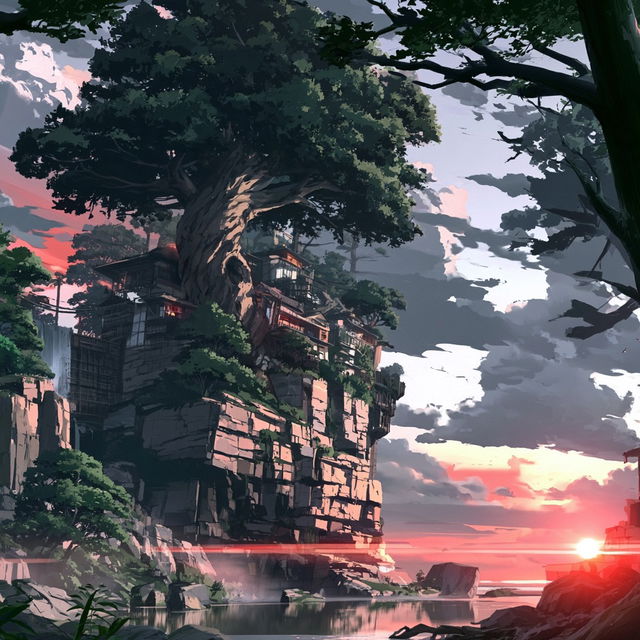 Sunsetkai style, Midjourney V8.2, render 3 of 4