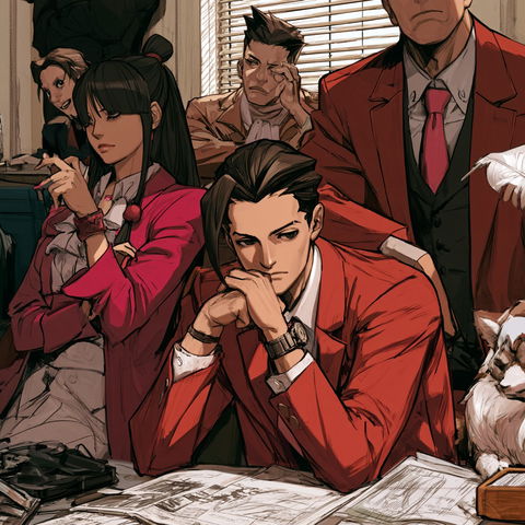 Ace Attorney style (Titles), Midjourney V8.2