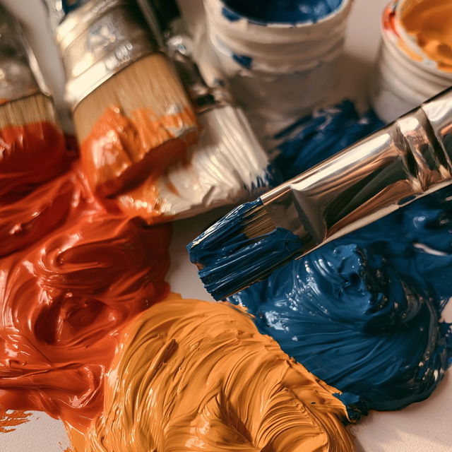 Acrylic paint style, Midjourney V8.2, render 2 of 4