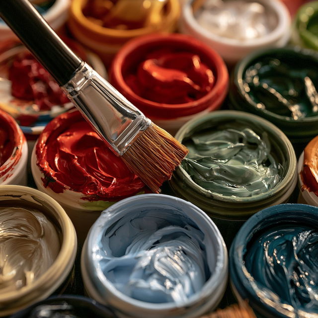 Acrylic paint style, Midjourney V8.2, render 4 of 4