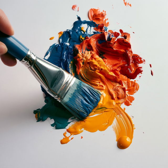 Acrylic paint style, Midjourney V8.2, render 3 of 4