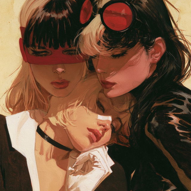 Adam Hughes style, Midjourney V8.2, render 3 of 4