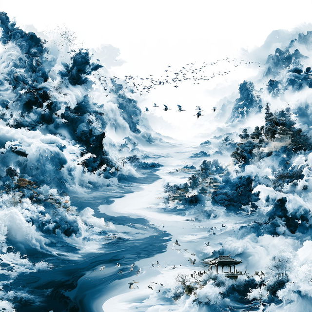 Mistfold style, Midjourney V8.2, render 2 of 4