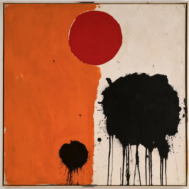 Adolph Gottlieb style, Midjourney V8.2, render 2 of 4