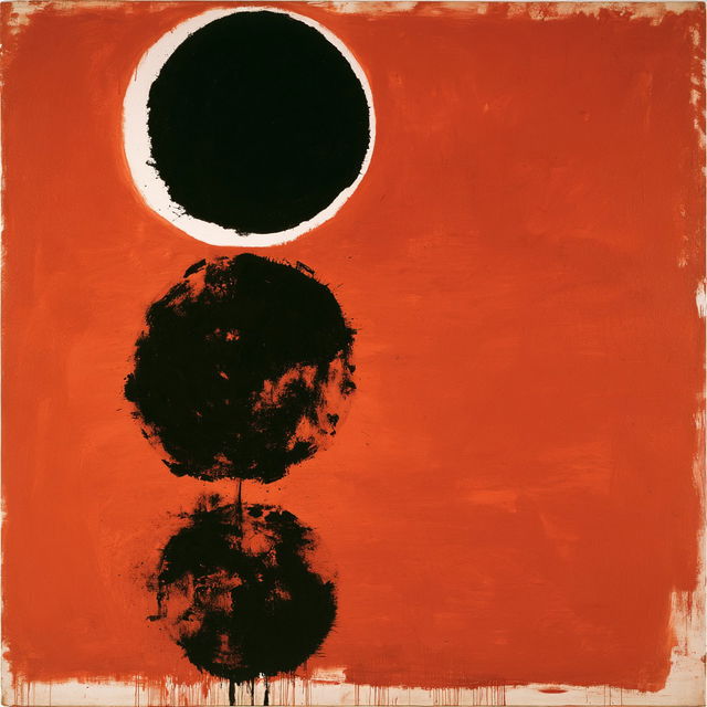 Adolph Gottlieb style, Midjourney V8.2, render 1 of 4