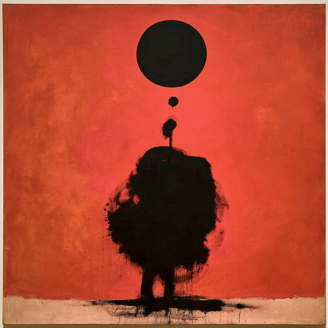 Adolph Gottlieb style, Midjourney V8.2, render 3 of 4