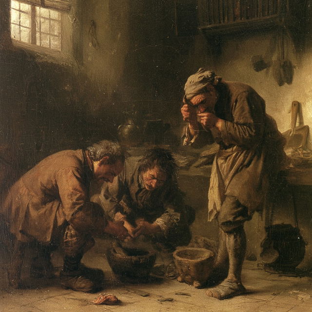 Adriaen Brouwer style, Midjourney V8.2, render 2 of 4