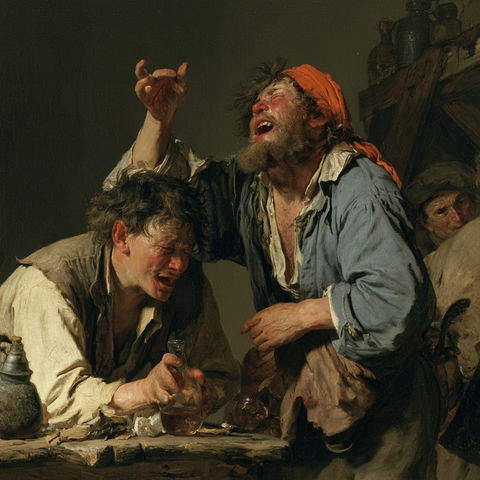 Adriaen Brouwer style (Painters), Midjourney V8.2