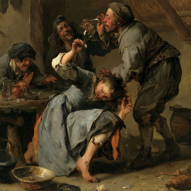 Adriaen Brouwer style, Midjourney V8.2, render 3 of 4