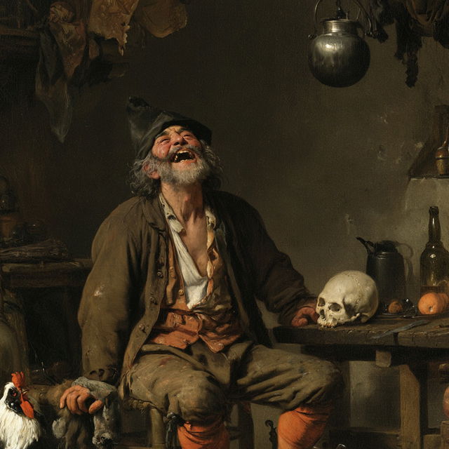 Adriaen van Ostade style, Midjourney V8.2, render 3 of 4