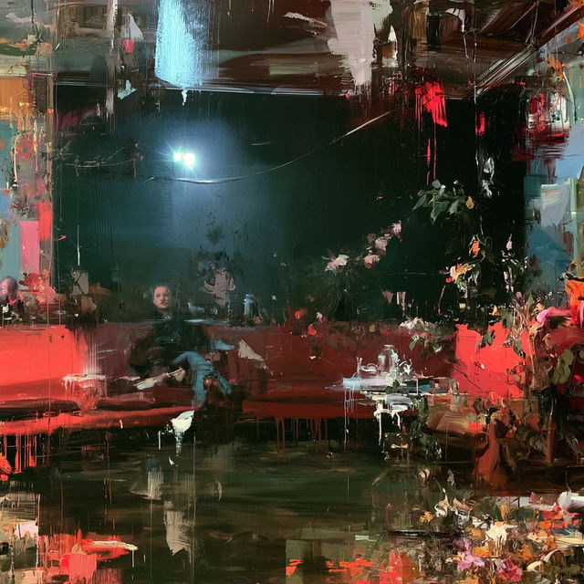 Adrian Ghenie style, Midjourney V8.2, render 2 of 4