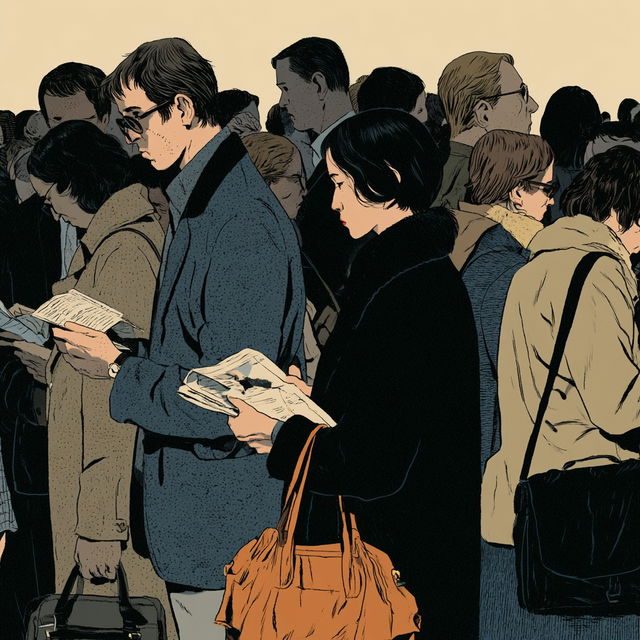Adrian Tomine style, Midjourney V8.2, render 1 of 4