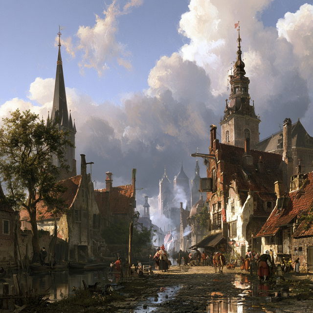 Adrianus Eversen style, Midjourney V8.2, render 1 of 4